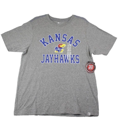 Camiseta gris para hombre Colosseum KU Kansas Jayhawks talla L grande nueva con etiquetas Foto 1 de 4