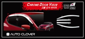 Autoclover Chrome Weather Shield 4pcs for 2014 - 2019 Renault Clio 5door Hatch - Picture 1 of 1