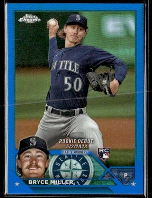 L52,761 - 2023 Topps Chrome Update Blue Refractors #USC99 Bryce Miller /150 - Image 1 of 2