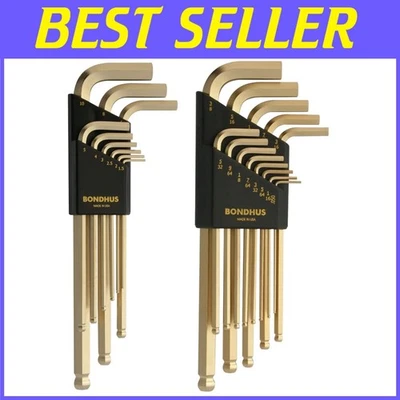 USA-Made GoldGuard Plated L-Wrench Set - Protanium Steel - Image 1 of 4