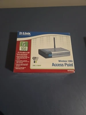 D-Link DWL-2100AP - 802.11b/g - Wireless 108G Access Point - NEW OPEN BOX - Image 1 of 4