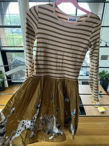 MOLO Sz 134-140 US 9/10 Cissa yellow panda Dress - Picture 1 of 6