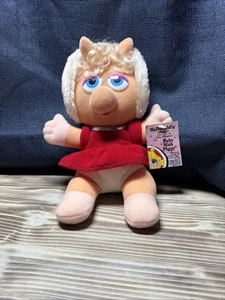 Muppet Babys Plüsch Miss Piggy McDonalds 1988 Vintage mit Etikett - Bild 1 von 8