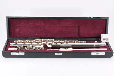Yamaha YFL-211 Flute Silver Color w/Hardcase Made in Japan Used Fm Japan #D43923 - Image 1 of 4