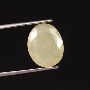 2.60 CT - Natural CERTIFIED Ceylon White Sapphire Loose Oval Gemstone Cut - Picture 1 of 5