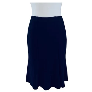 Gonna donna in maglia ST. JOHN taglia 2 blu navy USA - Foto 1 di 5