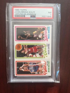 1980–81 Topps, Magic Johnson rc Julius Irving, PSA - Picture 1 of 2