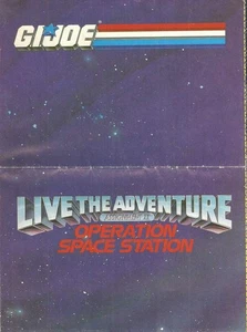 1987 GI Joe LIVE THE ADVENTURE 2 Insert Operation Space Station Cobra JTC P570 - Bild 1 von 6
