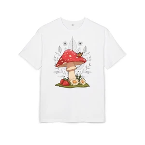 Cottagecore Mushroom Oversized T-Shirt - Boho Aesthetic Unisex - Picture 1 of 17