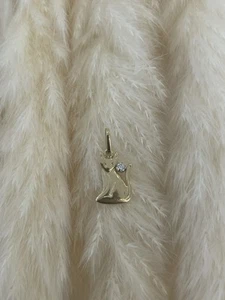 585 GOLD Anhänger Katze.Katzenanhänger Gelbgold.Neuer Anhänger+Etikett.14KT GOLD - Bild 1 von 7