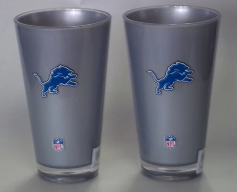 Detroit Lions Acrylic Tumblers 2 - 20 Ounce Cover