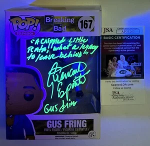 Giancarlo Esposito firmato Funko Pop Gus Fring Dead JSA COA Breaking Bad #167 - Foto 1 di 7