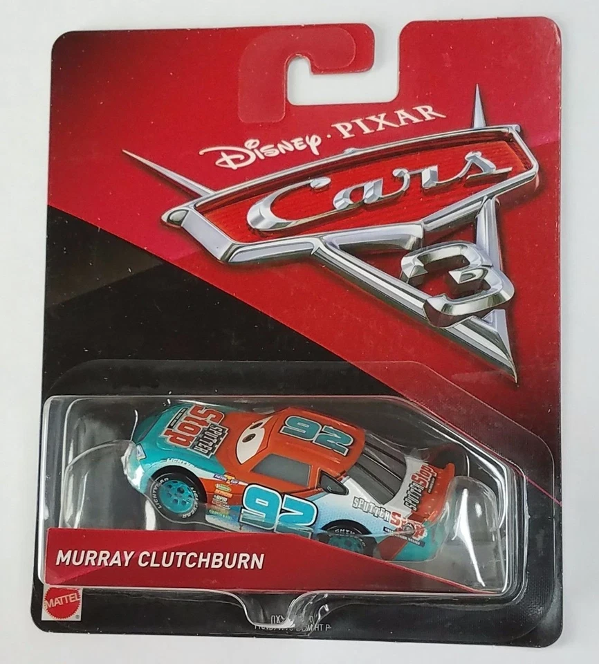 Novita' Cars 3 Disney Pixar Murray Clutchburn Nr.92 2017 RARO Mattel Maclama