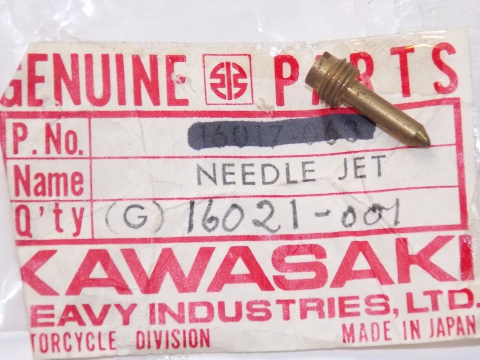 OEM GENUINE 1971-1980 KAWASAKI MT1 KV75 MOTOR CARBURETOR STOP SCREW 16021-001 - Image 1 of 1