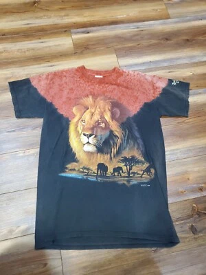VINTAGE Rainforest Cafe LION T-Shirt Sz Medium Orlando Florida Safari Africa 🔥 - Image 1 of 4
