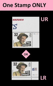 US 3103 Songwriters Hoagy Carmichael 32c plate single P111111 MNH 1996 - Picture 1 of 1