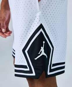 Nike Jordan Dri-FIT Sport Diamond Shorts White Black Mens M-XL White Casual 🔥 - Picture 1 of 4