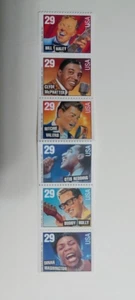Legends of American Music Strip of 6 Stamps / Haley / Valens / Redding / Holly - Picture 1 of 1