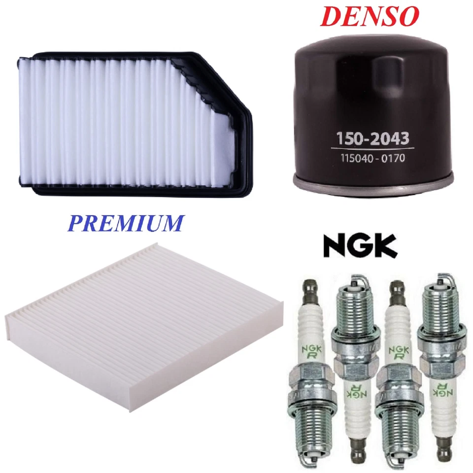 Kit de ajuste filtros de óleo de cabine de ar velas de ignição para KIA SOUL L4 1.6L 2012-2013 - Imagem 1 de 1