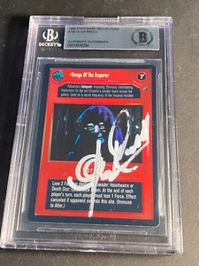 CLIVE REVILL Signed Star Wars Decipher CCG Card Auto Beckett BAS Slabbed EMPEROR