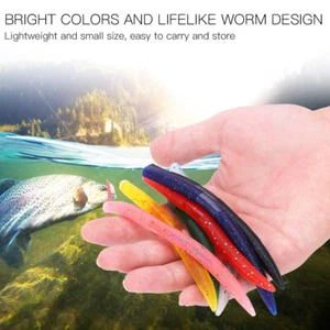 Esche in silicone morbido 13,5 cm 8 g da pesca viva Trota vermi esca artificiale verme - Foto 1 di 9