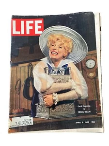 LIFE Magazine Apr 3 1964 Carol Channing Hello Dolly Coca-Cola Ad Vintage Issue - Imagen 1 de 4