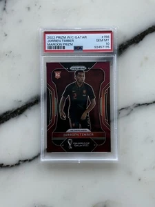 2022 Panini Prizm World Cup - Jurrien Timber - RC Maroon /22 PSA 10 - Bild 1 von 2