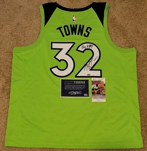 Karl-Anthony Towns Signed Nike Timberwolves Swingman Jersey Insc JSA & Towns COA - Picture 1 of 12