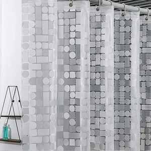 EVA Shower Curtain Liner, Clear 72X72, Heavy Duty Plastic, 12 Hooks - Picture 1 of 12