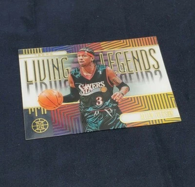 Allen Iverson 2019-20 Illusions Living Legends oro blanco inserto acetato no. 18 Foto 1 de 4
