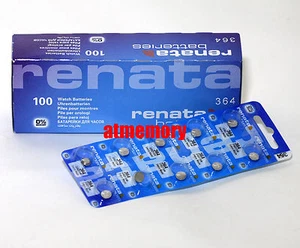 Renata SR621SW SR621 364 Silver Oxide Watch Button Battery 1.55V Swiss Made AU - Picture 1 of 4
