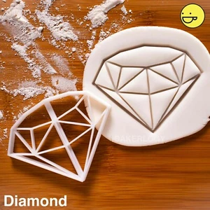 Diamond cookie cutter | proposal diamonds royal wedding party favors biscuit - Picture 1 of 5