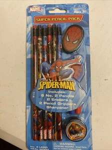 Marvel, Spider-Man, Bleistift Set, 6 Bleistifte, 2 Greifer, 2 Radiergummis und ein Anspitzer - Bild 1 von 4