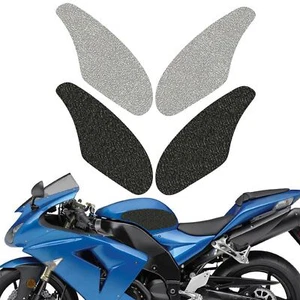Textured Tank Traction Pads Fuel Gas Knee Grips For Kawasaki ZX10R 2004-2007 - Foto 1 di 5