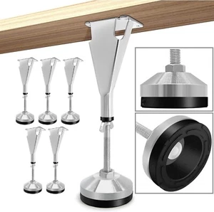 Durable Silver Bed Frame Slat Legs – Adjustable Height, Easy Install (6 Pcs) - Picture 1 of 8