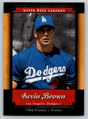 2001 Upper Deck Legends #67 Kevin Brown Los Angeles Dodgers - Image 1 of 2