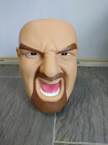 Vintage WCW Wrestling Goldberg Head Mug Coffee Cup Plastic NWO 1999 10oz Cover