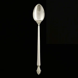 Georg Jensen Silver Iced Tea/ Latte Spoon 078 - Acanthus/ Dronning - NEW - Picture 1 of 1