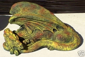 Estatua mítica del dragón 12" escultura decoración de jardín para el hogar - Imagen 1 de 1