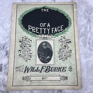 1903 Sheet Music - The Curse of a Pretty Face Will F. Burke TH1 - Picture 1 of 2