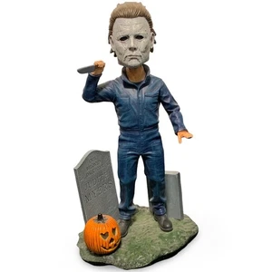 NECA Michael Myers Halloween Head Knockers Bobblehead dipinto a mano 2019 (9291038) - Foto 1 di 3