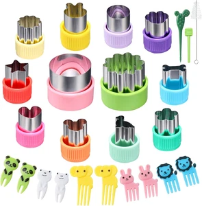 12 Stück Mini Ausstechformen Gemüse Ausstecher Formen Sets Obst Stempel Form - Bild 1 von 12