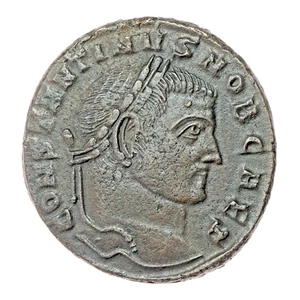 Follis Konstantin der Große 306-337 n.Chr, Mars, Aquileia, Römisches Reich - Bild 1 von 2