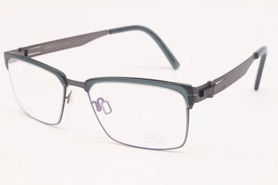 NEW OVVO OPTICS 3760 C85 GREEN GREY AUTHENTIC DESIGNER FRAMES EYEGLASSES 52-18 - Image 1 of 4