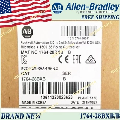 New in Box 1764-28BXB/B PLC 176428BXB serB AB MicroLogix1500 28 Point Controller - Image 1 of 4