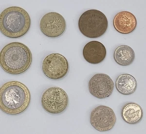 Collection Of British/ Great Britain Coins- Pound/ Schilling/ Pence - Picture 1 of 10
