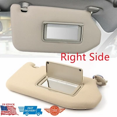 Right Tan Sun Visor with Light for 2013-2018 Pathfinder 2014-2017 Infiniti QX60 Foto 1 de 4