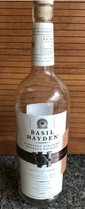 Basil Hayden Kentucky Bourbon Whiskey -  EMPTY BOTTLE w/ Cork  - 1 Liter   - Picture 1 of 5