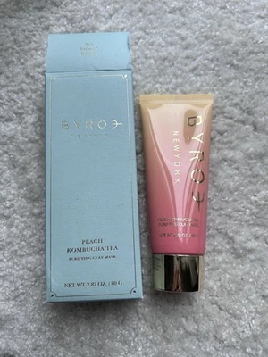 BYROE Peach Kombucha Tea Purifying Clay Mask Face Treatment 2.82oz Full Size - Image 1 of 3