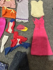 Lot Of 18 Miscellaneous Doll Barbie Handmade Clothes - Picture 1 of 8